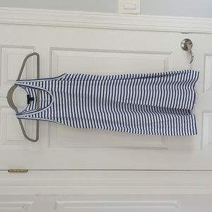 JCrew Blue and White Striped Cotton Dress, Size Small